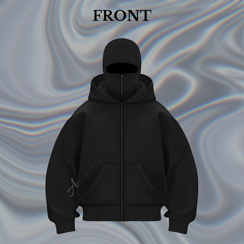 Balaclava Ninja Zip Up Hoodie