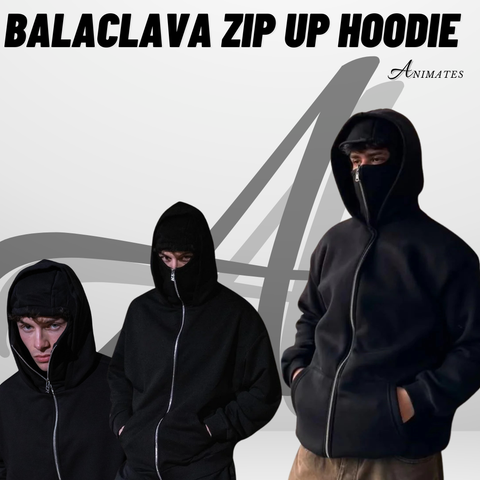 Balaclava Ninja Zip Up Hoodie